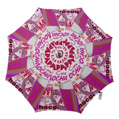 Coffee Cup Lettering Coffee Cup Hook Handle Umbrellas (medium) by Amaryn4rt