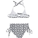 Pattern Monochrome Repeat Black And White Kids  Classic Bikini Set View2