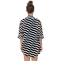 Zigzag Chevron Pattern Open Front Chiffon Kimono View2