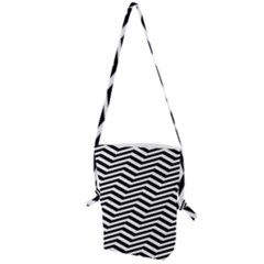 Zigzag Chevron Pattern Folding Shoulder Bag by Dutashop