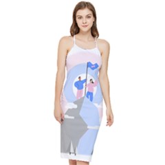 Achievement Success Mountain Clouds Bodycon Cross Back Summer Dress by Modalart