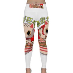 Ramen Cat Noodles Cute Japanes Classic Yoga Leggings by Modalart