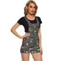 Camouflage Pattern Fabric Short Overalls View3