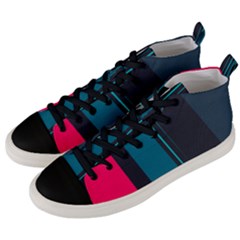 Colorful Abstract Men s Mid-top Canvas Sneakers by helloshirt