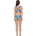 Checkerboard Square Abstract Low Cut Ruffle Edge Bikini Set View4