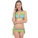 Pattern Banner Background Dot Set Tie It Up Bikini Set View1
