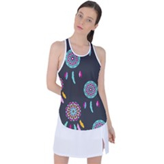 Dreamcatcher Seamless American Racer Back Mesh Tank Top by Ravend