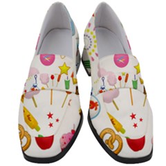 Summer Fair Food Goldfish Women s Chunky Heel Loafers by Ravend