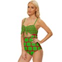 Keyboard Keys Computer Input Pc Knot Front One-Piece Swimsuit View2