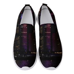Hong Kong China Asia Skyscraper Women s Slip On Sneakers by Amaryn4rt