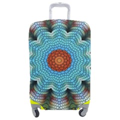 Pattern Blue Brown Background- Luggage Cover (medium) by Amaryn4rt