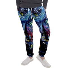 Castle Hogwarts Starry Night Print Van Gogh Parody Men s Jogger Sweatpants by Modalart