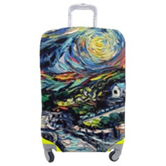 The Great Wall Nature Painting Starry Night Van Gogh Luggage Cover (medium) by Modalart