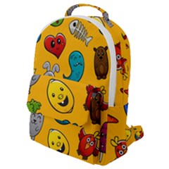 Graffiti Characters Seamless Ornament Flap Pocket Backpack (small) by Bedest