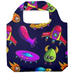 Space Pattern Foldable Grocery Recycle Bag by Bedest
