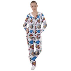 Full Color Flash Tattoo Patterns Women s Tracksuit by Bedest