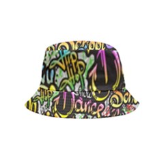 Graffiti Word Seamless Pattern Inside Out Bucket Hat (kids) by Bedest