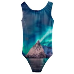 Amazing Aurora Borealis Colors Kids  Cut-out Back One Piece Swimsuit by Pakjumat