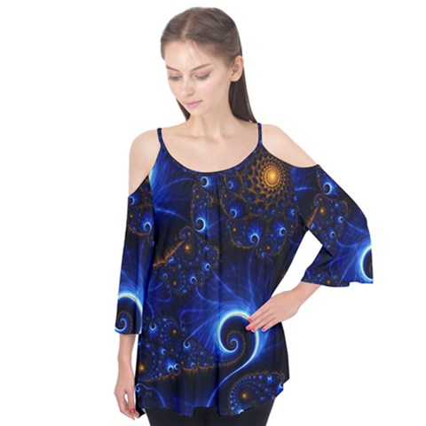 Abstract Design Art Pattern Wallpaper Shape Decoration Flutter Sleeve T-shirt  by Pakjumat