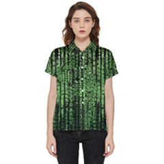 Matrix Technology Tech Data Digital Network Short Sleeve Pocket Shirt by Pakjumat