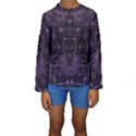 Geometric Art Digital Art Background Kids  Long Sleeve Swimwear View1