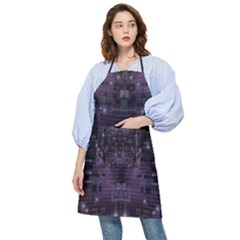 Geometric Art Digital Art Background Pocket Apron by Pakjumat