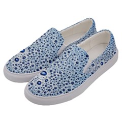Drop Water Background Macro Splash Rain Drink Men s Canvas Slip Ons by Pakjumat