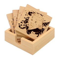 Albert Einstein Physicist Bamboo Coaster Set by Maspions