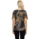 Fantasy Dragon Pentagram Bow Sleeve Button Up Top View4