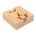 Mosaic Structure Pattern Background Bamboo Coaster Set View2