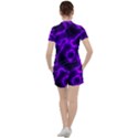 Purple Pattern Background Structure Women s T-Shirt and Shorts Set View2
