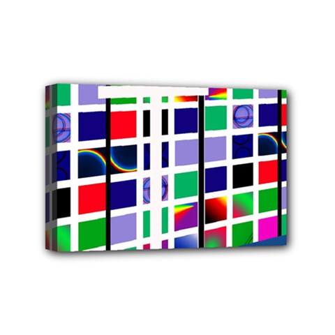Color Graffiti Pattern Geometric Mini Canvas 6  X 4  (stretched) by Hannah976