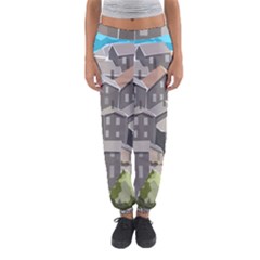Village Place Portugal Landscape Women s Jogger Sweatpants by Hannah976