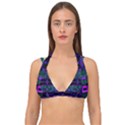 Abstract Pattern Desktop Wallpaper Double Strap Halter Bikini Top View1