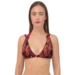 Construction Background Geometric Double Strap Halter Bikini Top by Hannah976