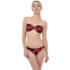 Background Fractal Abstract Classic Bandeau Bikini Set by Hannah976