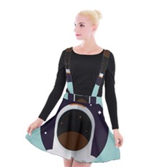 Astronaut Space Astronomy Universe Suspender Skater Skirt by Sarkoni
