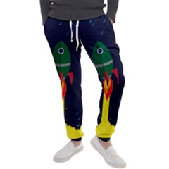 Rocket Halftone Astrology Astronaut Men s Jogger Sweatpants by Sarkoni