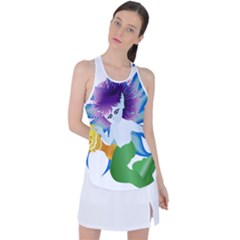 Mermaid Fantasy Undersea Merman Racer Back Mesh Tank Top by Sarkoni