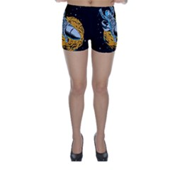 Astronaut Planet Space Science Skinny Shorts by Sarkoni