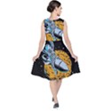 Astronaut Planet Space Science V-Neck Midi Sleeveless Dress  View2