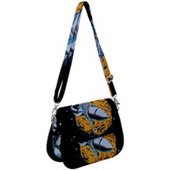 Astronaut Planet Space Science Saddle Handbag by Sarkoni