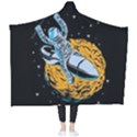 Astronaut Planet Space Science Wearable Blanket View2