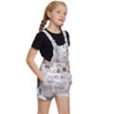 Cute Cats Seamless Pattern Kids  Short Overalls View3