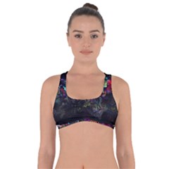 Grunge Paint Splatter Splash Ink Got No Strings Sports Bra by Grandong