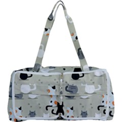 Cute Cat Seamless Pattern Multi Function Bag by Apen