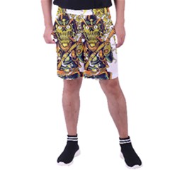 Cowboy Skeleton With Gun Illustration Men s Pocket Shorts by Sarkoni