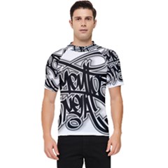 Hip Hop Music Drawing Art Graffiti Men s Short Sleeve Rash Guard by Sarkoni