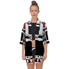 Vintage Car Hot Rod Motor Vehicle Open Front Chiffon Kimono by Sarkoni