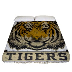 1813 River City Tigers Athletic Department Fitted Sheet (queen Size) by Sarkoni